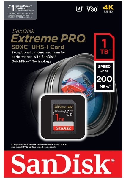Extreme Pro 1tb 200MB/S Sdxc Hafıza Kartı