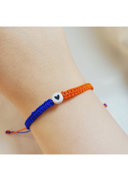 Turuncu Lacivert Başakşehir Fk Kalp Figürlü Boncuk 2'li Çift Bileklik, Makrome Bileklik, Ip Bileklik, Örgü Bileklik, Sevgili Bilekliği, Arkadaşlık Bilekliği, Unisex Hediyelik Bileklik fiyatları