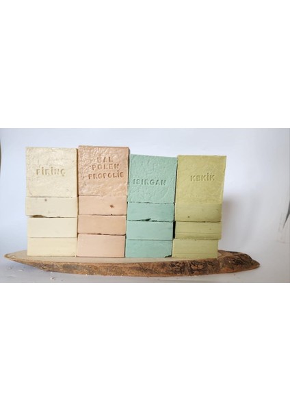 Doğal Sabun Karışık (Pirinç-Bal Pol Propolis- Isırgan-Kekik)16'lı Set