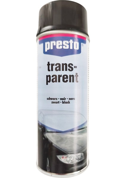 Sprey Far Stop Boyası Siyah Transparan Boya 400 Ml.