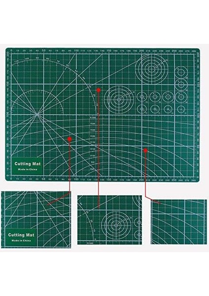 Kesme Matı Cutting Mat Kesim Altlığı A4 Ebatında 30 cm x 21 Cm, Standart modelleri
