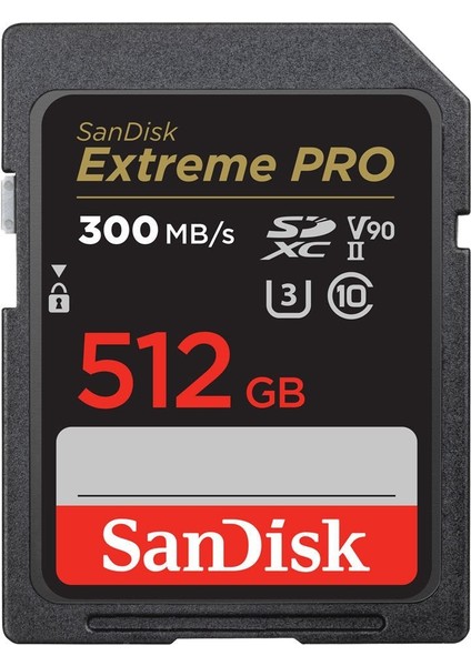 Extreme Pro 512GB 300MB/S V90 Uhs-Iı Sdxc Hafıza Kartı
