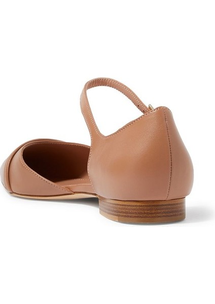 Ulla Pembe Deri Düz Topuklu Ayakkabılar modelleri