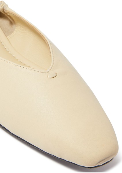 Brie Düz Balerin Ayakkabıları - Krem fırsatları