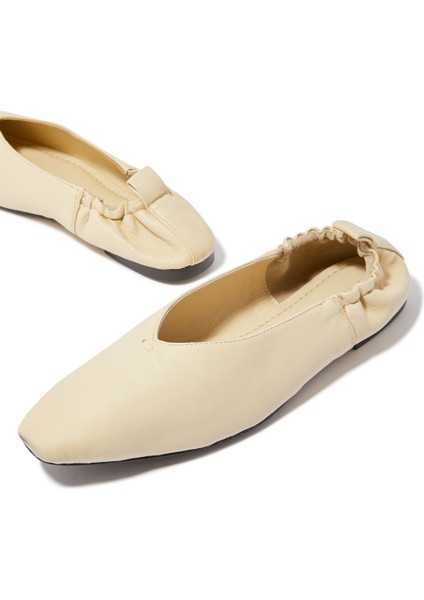 Brie Düz Balerin Ayakkabıları - Krem indirimleri