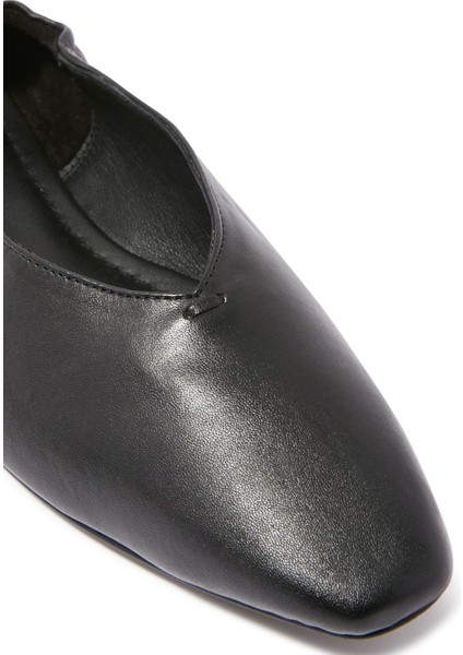 Brie Düz Balerin Ayakkabıları - Siyah fırsatları