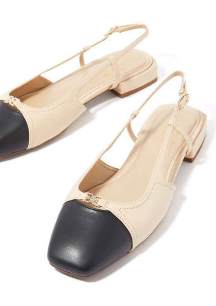 Kara Slingback Düz Ayakkabılar indirimleri
