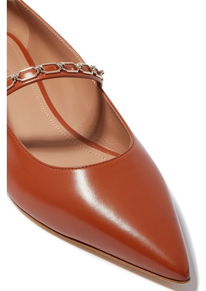 Virna Deri Düz Topuklu Ayakkabı fırsatları