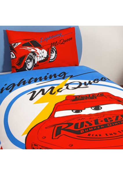 Lisanslı Disney Cars Mcqueen Tek Kişilik Pamuk Nevresim Takımı fiyatları