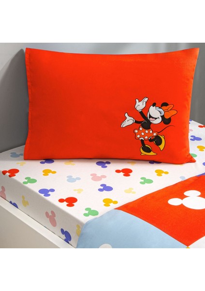 Lisanslı Disney Mnnie & Mickey Tek Kişilik Pamuk Nevresim Takımı modelleri