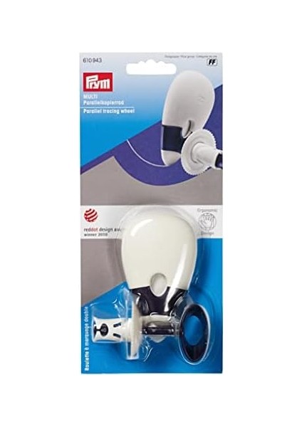 610943 Paralel Kopya Tekerleği Multi Ergonomik, Erik Mavisi, Beyaz, Tek Boy