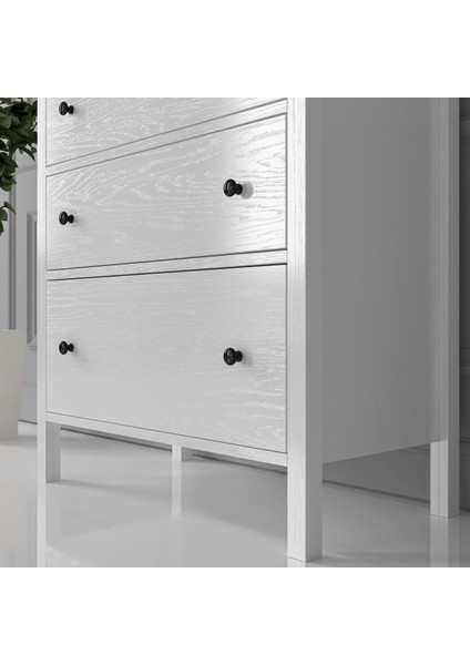 Venezia 3 Çekmeceli Şifonyer Ahşap Ayaklı - Minifiks - Wood Beyaz modelleri