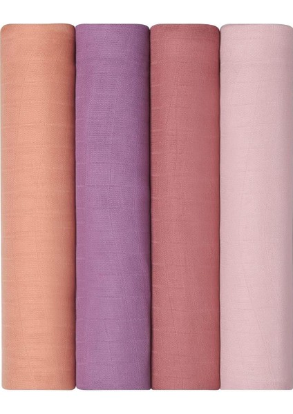 Muslin Kundak Bezi 4 Lü Set, Ultra Yumuşak ve Nefes Alabilir Pamuk, 120X120 cm modelleri