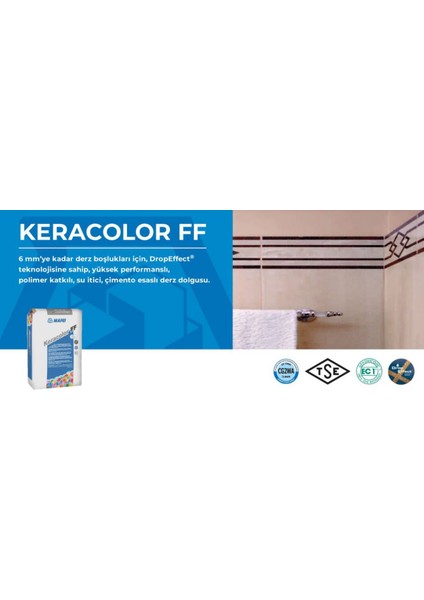 Keracolor FF 20 kg (Su İtici, Renkli Çimento Esaslı Derz Dolgusu) Antrasit fiyatları