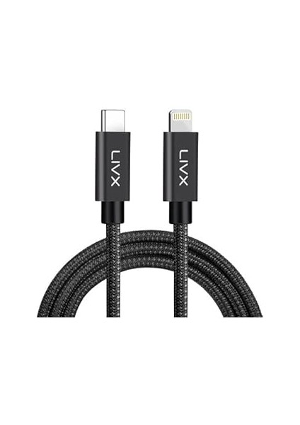 Horizontal 20W Type C To Lightning Iphone Ipad Hızlı Şarj ve Data Kablosu Space Gray Brt (1 Me
