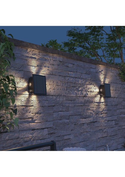 Altamura Güneş Enerjili Duvar Lambası, Yukarı ve Aşağı Dış Aydınlatma, Güneş Enerjili Bahçe Lambası fırsatları