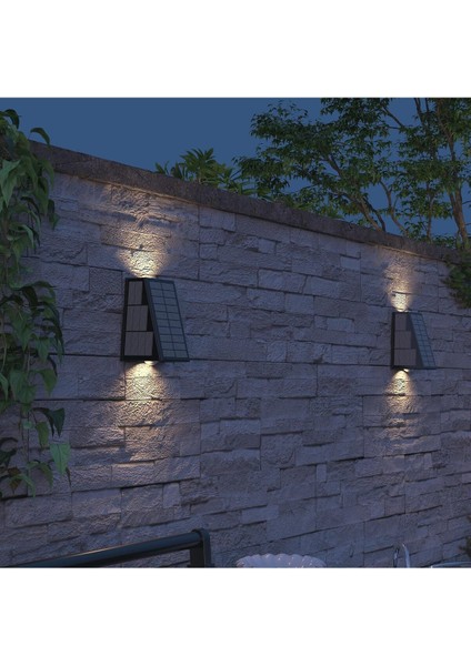 Matera Güneş Enerjili Duvar Lambası, Yukarı ve Aşağı Dış Aydınlatma, Güneş Enerjili Bahçe Lambası fiyatları