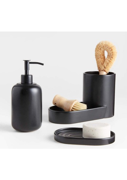 Chet Siyah Seramik Lavabo Rafı, Minimalist ve Modern Tasarım fiyatları