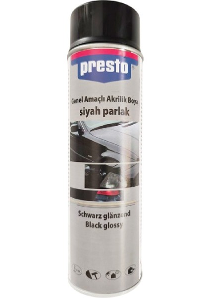 Parlak Siyah Sprey Jant Boyama Seti+Vernik+Astar 500 Ml.