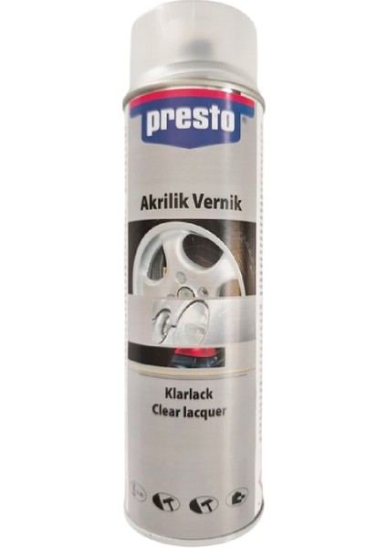 Parlak Siyah Sprey Jant Boyama Seti+Vernik+Astar 500 Ml.