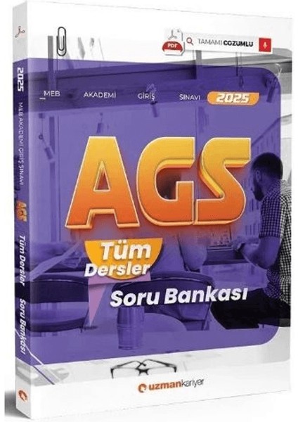 2025 Meb-Ags Tüm Dersler Soru Bankası Çözümlü