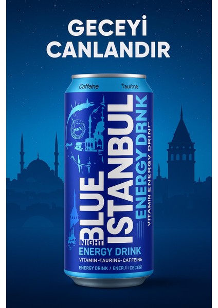 Blue Night Istanbul Enerji Içeceği 500 MLx24