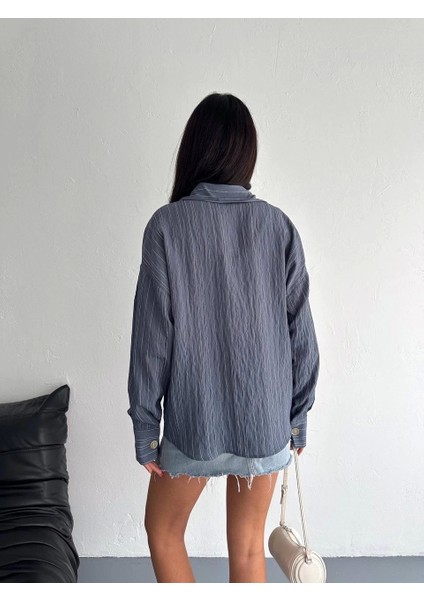 Çizgili Oversize Gömlek fiyatları