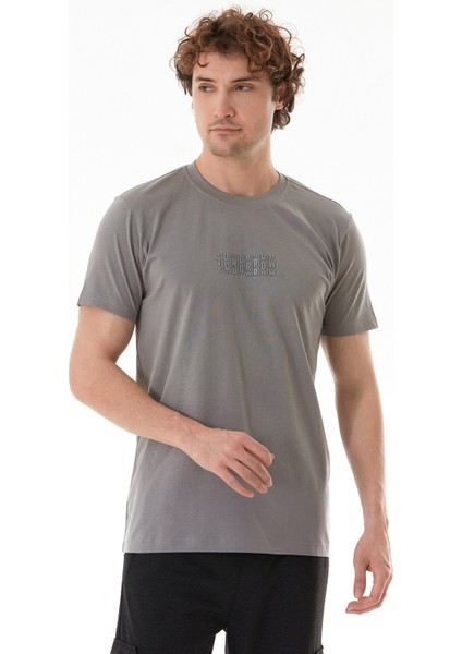 Tomorrow Baskılı Bisiklet Yaka Tişört