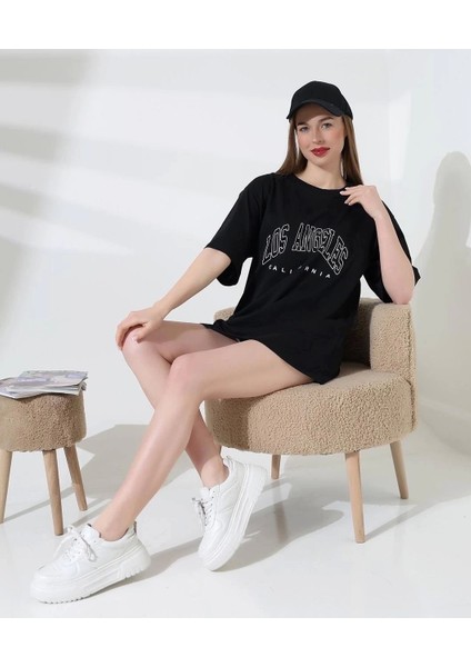 Angeles Baskılı Tişört