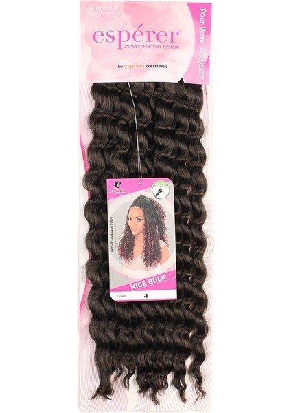 Nice Bulk Afro Su Dalgası Saç / Kahverengi