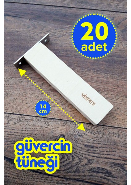 Wing Ahşap Güvercin Tüneği 24 cm | 20 Adet | Bekar Tüneği | Ahşap Tünek | Dinlenme Tüneği | Huzur Tüneği