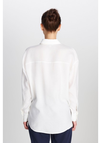 Loose Fit Rahat Kesim Beyaz Gömlek indirimleri