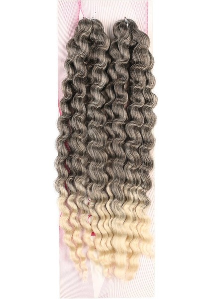 Nice Bulk Afro Su Dalgası Saç / Kahve / Platin Ombreli