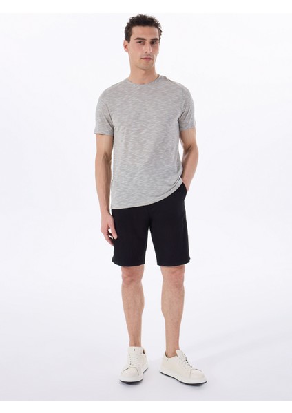 Bisiklet Yaka Flamlı Yeşil Erkek T-Shirt F5SM-TST 2730 modelleri