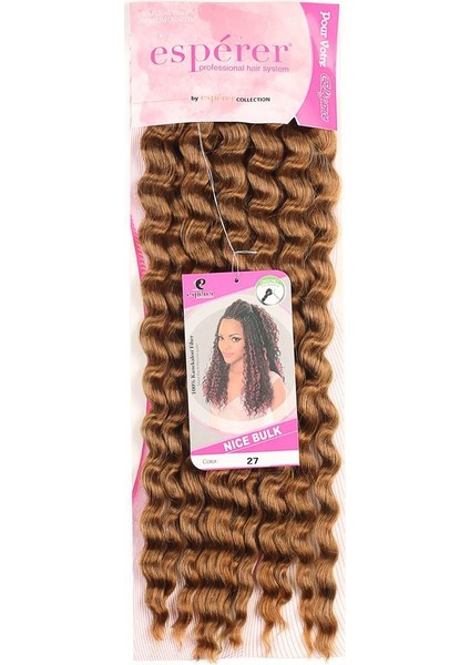 Nice Bulk Afro Su Dalgası Saç / Karamel