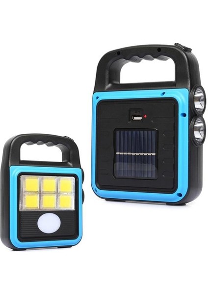 Hısheen HS-8020D Solar Kamp Lambası Acil Durum Işığı Şarjlı Cob LED