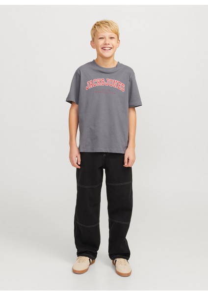 Baskılı Füme Erkek Çocuk T-Shirt 12258924