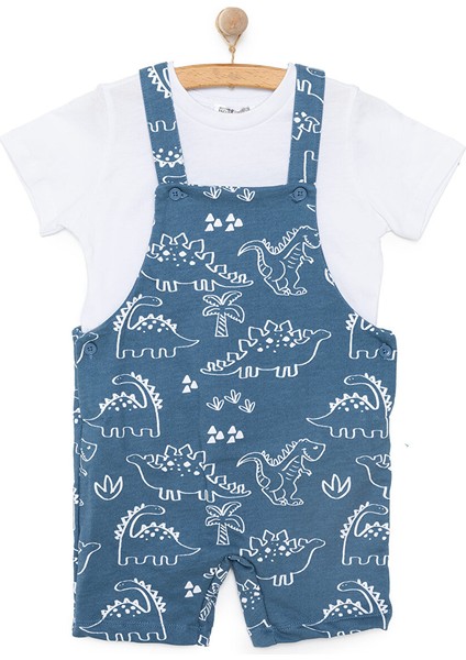 Erkek Şort Salopet-Tshirt Erkek Bebek