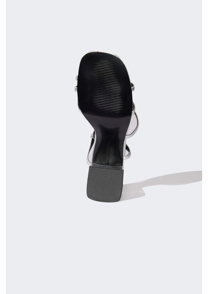 Kadın Yüksek Taban Suni Deri Topuklu Sandalet E2512AX25SM fırsatları