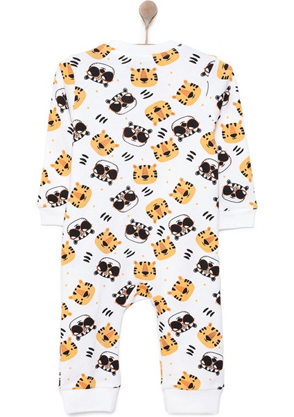 Kaplan Desenli Tekli Uzun Kol Fermuarlı Patiksiz Tulum fiyatları