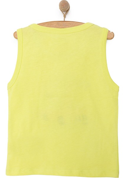 Basic Erkek Hayvan ve Araba Baskılı Atlet Tshirt Erkek Bebek