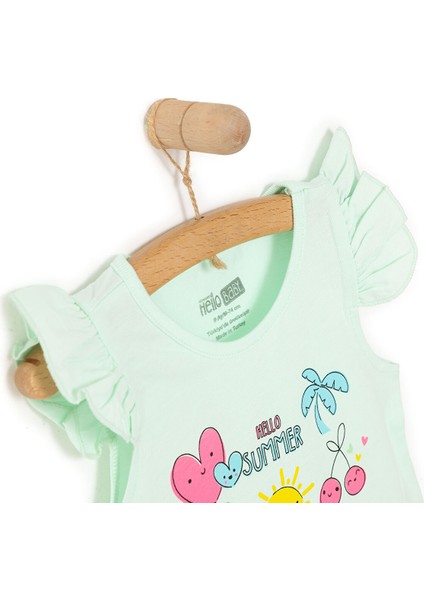 Basic Kız Meyve Baskılı Atlet T-Shirt Kız Bebek