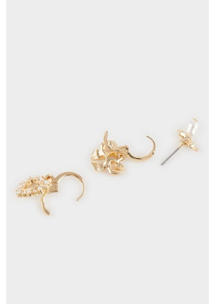 Kadın 3'lü Gold Küpe F0713AXNS