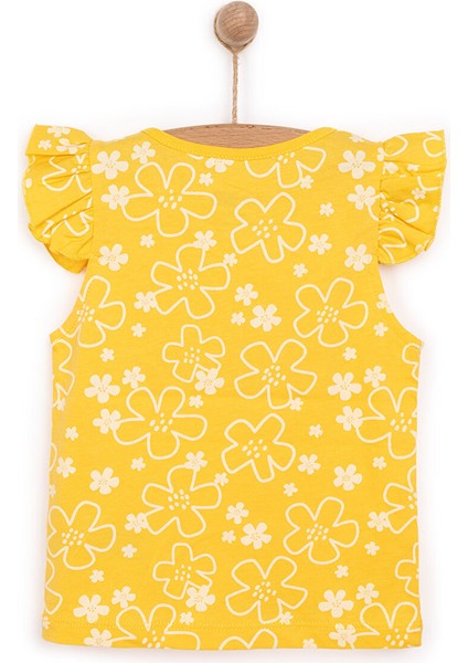 Basic Kız Güneş Işığı Desenli Atlet T-Shirt Kız Bebek