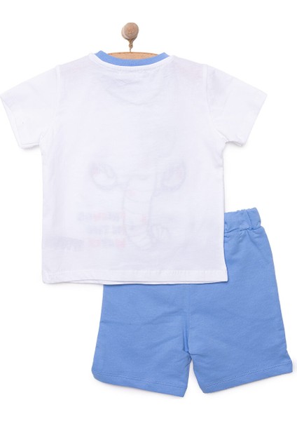 Under The Sea Istakoz Baskılı Erkek Tshirt-Şort Erkek Bebek