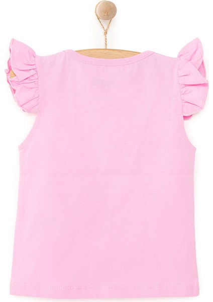 Basic Kız Melek Unicorn Baskılı Atlet T-Shirt Kız Bebek