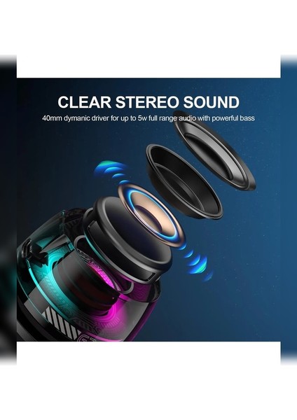 Azurtech G200 Cepini Mıknatıslı Bluetooth Speaker Android Telefon Standı 5W Mini Rgb modelleri