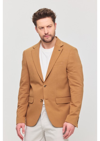 3115 Erkek Gri Esnek Likralı Pamuk Karışımlı Slim Fit Ilkbahar-Yaz Spor Blazer Ceket modelleri