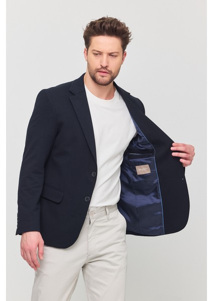 3115 Erkek Gri Esnek Likralı Pamuk Karışımlı Slim Fit Ilkbahar-Yaz Spor Blazer Ceket fiyatları