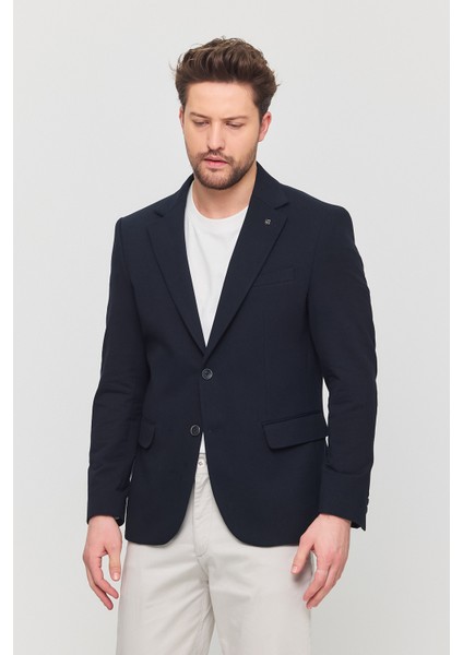 3115 Erkek Gri Esnek Likralı Pamuk Karışımlı Slim Fit Ilkbahar-Yaz Spor Blazer Ceket modelleri